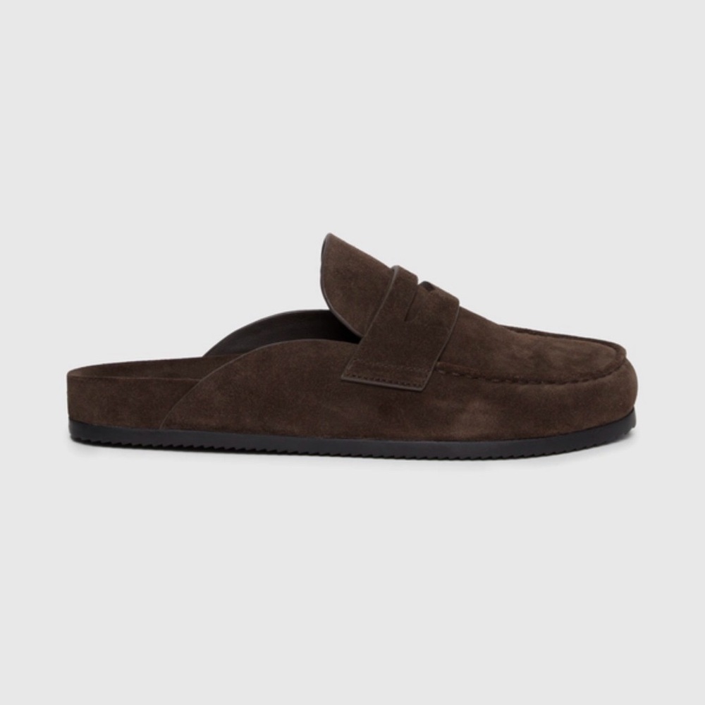 PAIGE Men's Wynn Slide in Charcoal Suede